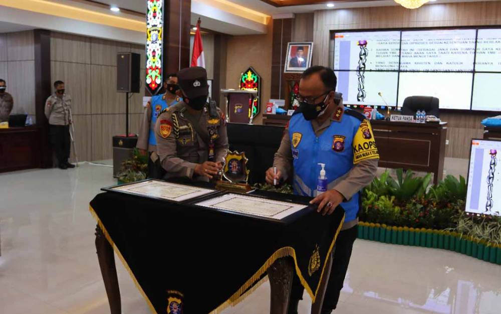 Kapolda Kalteng Pimpin Penandatanganan Pakta Integritas Seleksi PKN