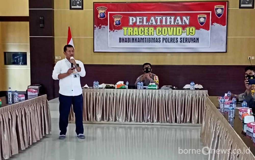 Bhabinkamtibmas Polres Seruyan Ikuti Pelatihan Tracer Covid-19