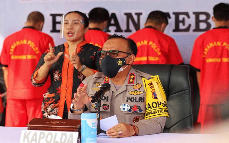 Setiap Rilis Kasus di Polda Kalteng Hadirkan Juru Bicara Isyarat