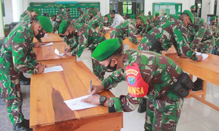 Kodim Palangka Raya Siap Menuju Zona Integritas WBK dan WBBM