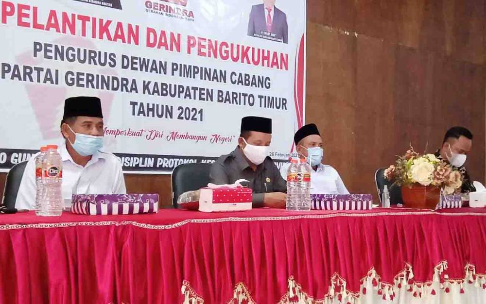 Partai Gerindra Barito Timur Targetkan 6 Kursi di DPRD di Pemilu 2024