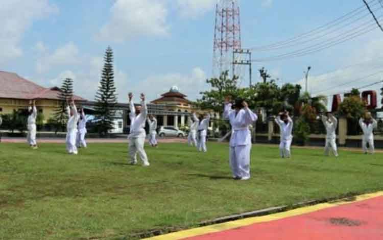 Penuhi Syarat Kenaikan Pangkat, Personel Polres Kapuas Ikuti Ujian Ini