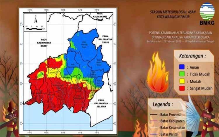 Kotim Masuk Daerah Potensi Mudah Terjadi Karhutla