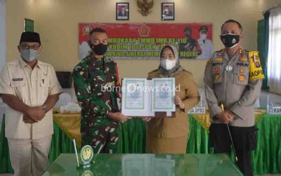 TMMD Imbangan Ke-110 Kodim 1014/Pbn Dilaksanakan di Desa Lalang, Ini Sasarannya