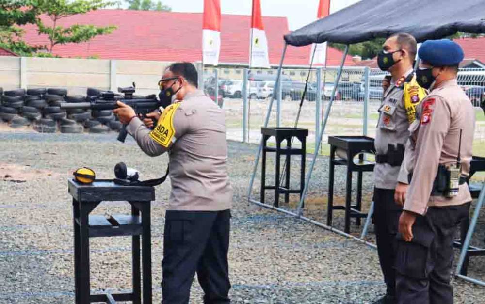 Kapolda Kalteng Resmikan Lapangan Tembak