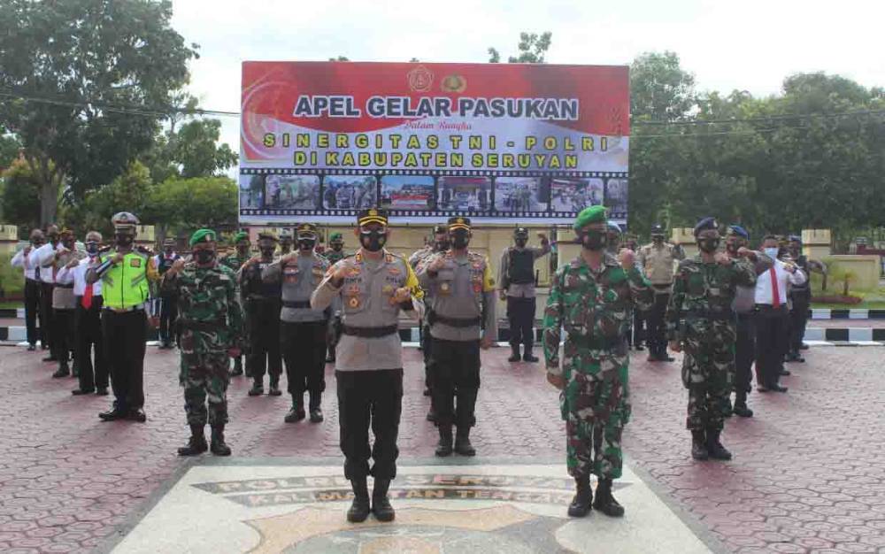 TNI dan Polri di Seruyan Gelar Apel Perkuat Sinergi