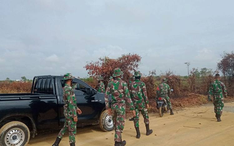 Dandim 1014 Pangkalan Bun Intruksikan Koramil Sukamara Rutin Patroli Lokasi Rawan Karhutla