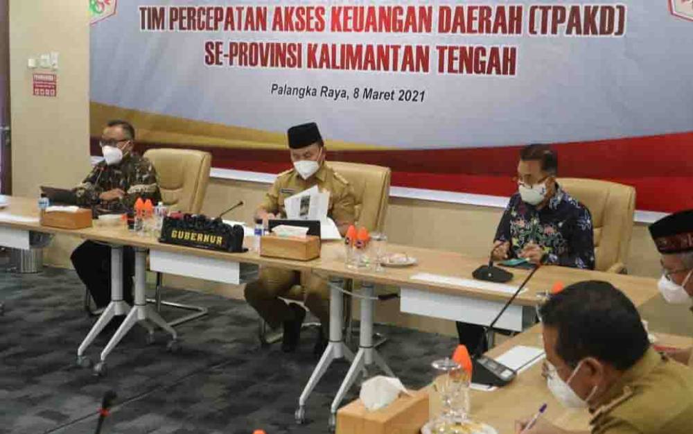 Gubernur Kalteng Minta Program TPAKD Harus Berjalan Merata
