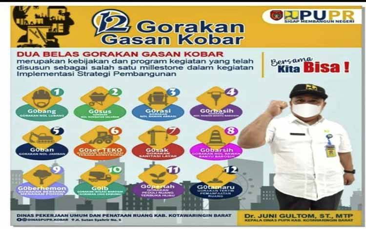 Inovatif, Dinas PUPR Miliki 12 Program Pembangunan untuk Kobar Lebih Maju