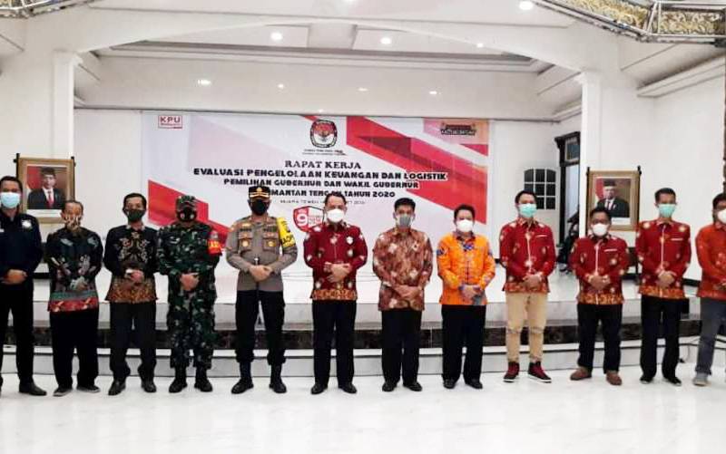 KPU Barito Utara Jadi Tuan Rumah Rapat Kerja Evaluasi Pengelolaan Keuangan dan Logistik Pilkada Kalteng 2020