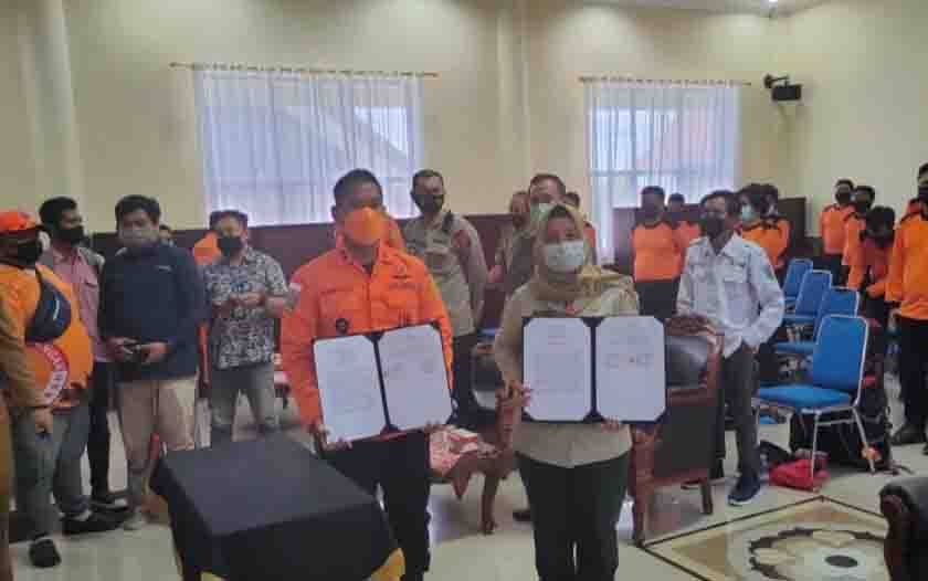 Penandatanganan MoU Basarnas bersama Pemko Palangka Raya