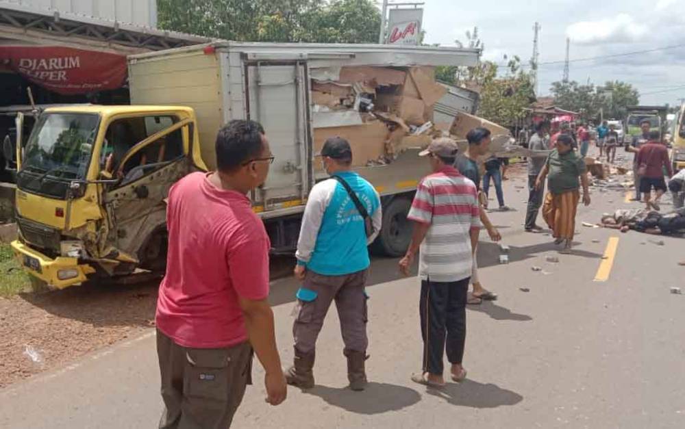 1 Korban Lakalantas Truk Boks Rokok di Cempaga Meninggal Dunia