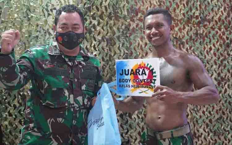 Anggota Kodim Palangka Raya Raih Juara I Lomba Army Body Contest Tingkat Korem