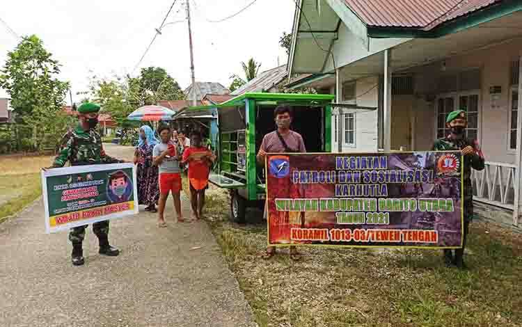Koramil 1013-03/Teweh Tengah Kenalkan Sikomos ke Masyarakat