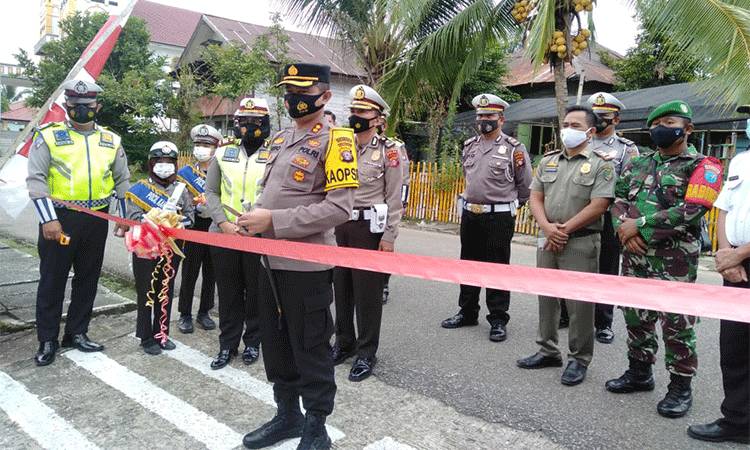Koramil 1013-03/Teweh Tengah Dukung Polres Barito Utara Bentuk Kampung Tertib Lalu Lintas