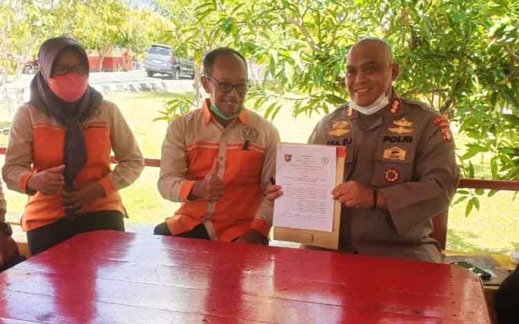 Dekan FISIP Universitas PGRI Palangka Ryaa dan SPN Polda Kalteng Teken Kerjasama Peningkatan Kapasitas?