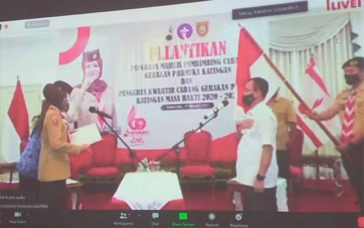 Ivo Sugianto Sabran Lantik Bupati Katingan Jabat Ketua Mabicab Gerakan Pramuka?