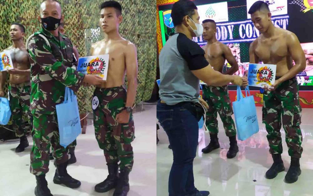 Membanggakan, Anggota Kodim Muara Teweh Raih Juara III Lomba Body Contest Tingkat Korem 102 Panju Panjung