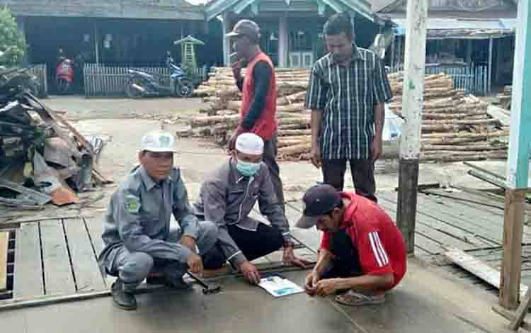 KUA Kapuas Murung Beri Pelayanan Pengukuran Arah Kiblat Pembangunan Langgar