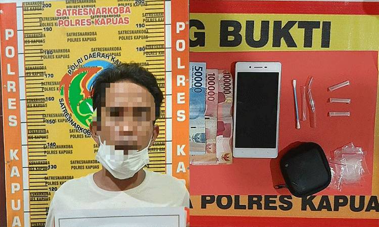 Kedapatan Simpan Sabu, Laki-Laki di Kapuas Ini Ditangkap Polisi