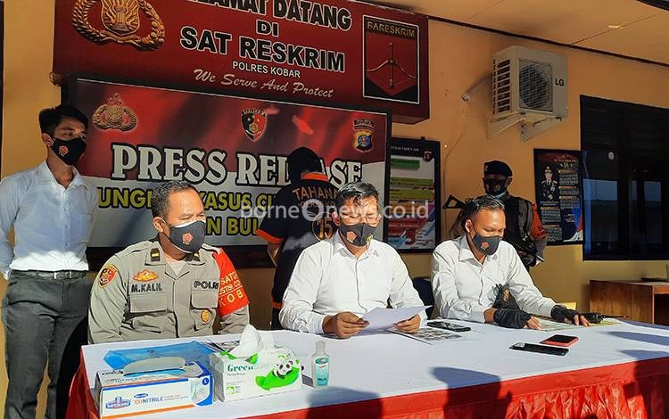 Berantas Praktek Tambang Ilegal, Polres Kobar Amankan Pemilik Alat Penambangan Emas