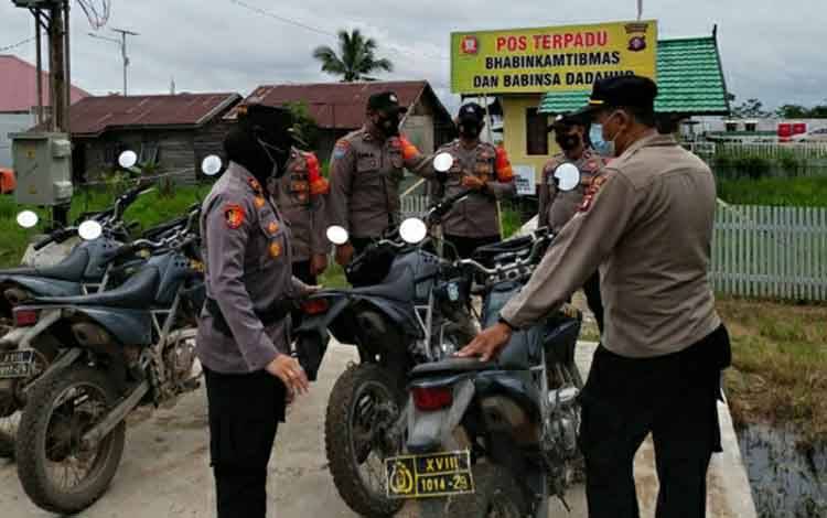 Kapolsek Kapuas Murung Tinjau Rumah Dinas Bhabinkamtibmas Food Estate di Dadahup
