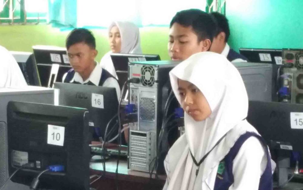 jian sekolah dilakukan di tingkat SMP sebelum pandemi Covid-19