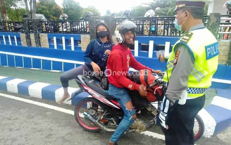 Satlantas Polres Barito Utara Terus Tindak Kendaraan Berknalpot Brong