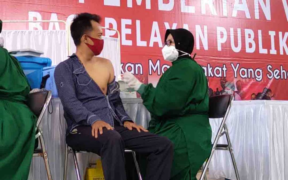 Vaksinasi di Kota Palangka Raya beberapa waktu lalu