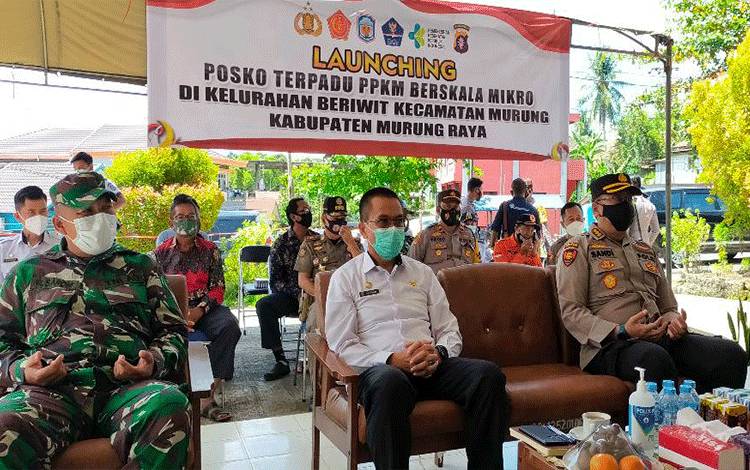 Sekda Murung Raya Hadiri Launching PPKM Skala Mikro