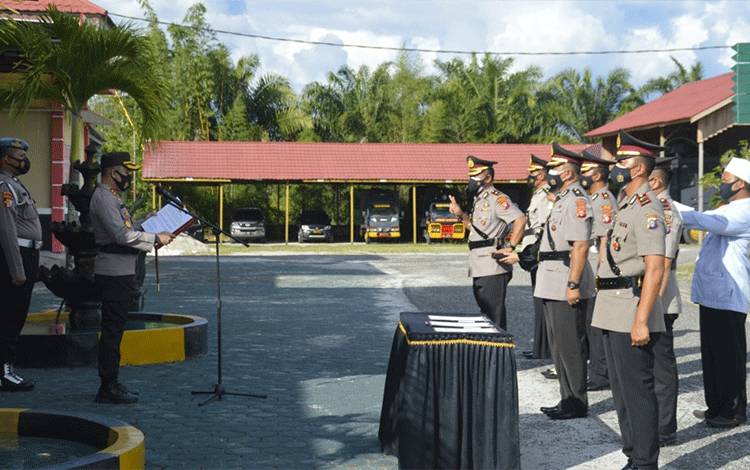 Wakapolres Katingan,?Kabag Ops dan Kapolsek Katingan Tengah Berganti