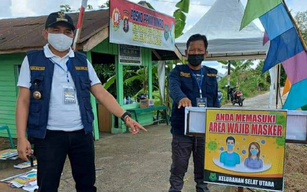 Menengok Aktivitas Posko PPKM Mikro Kelurahan Selat Utara