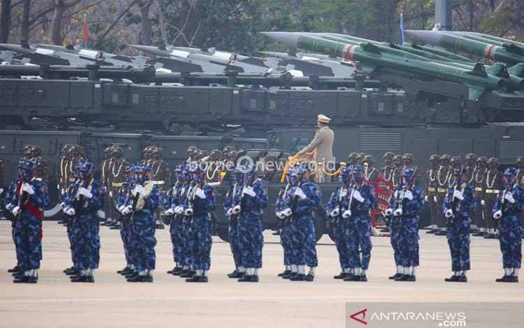 50 Pemrotes Terbunuh di Myanmar pada "Hari Aib Angkatan Bersenjata"