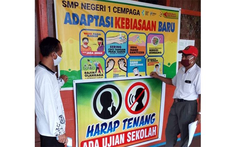 SMPN 1 Cempaga Laksanakan Ujian Sekolah dengan Tatap Muka