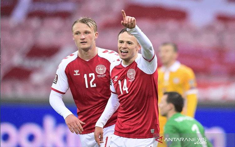 Denmark Pesta 8 Gol Tanpa Balas Kontra Moldova