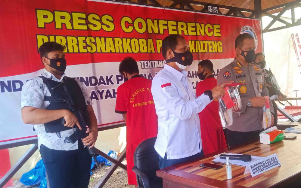 Polda Kalteng Ringkus 2 Kurir Narkoba di Dua Lokasi Berbeda