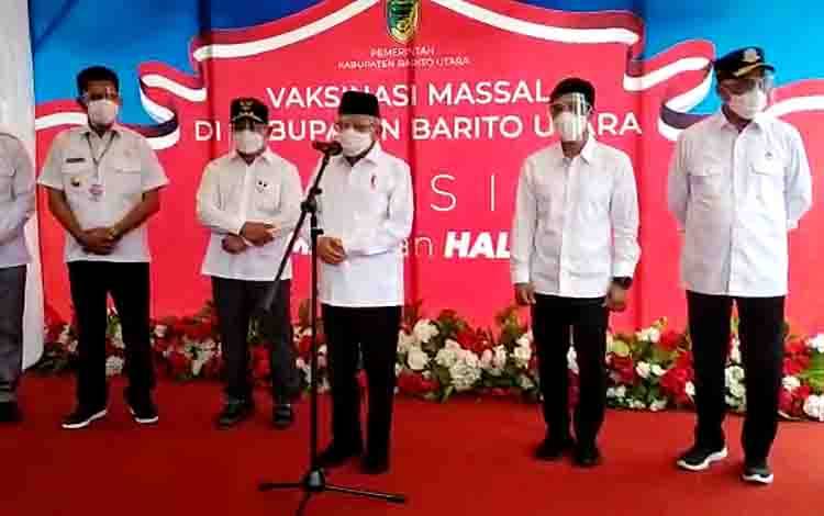 Wapres RI Pantau Vaksinasi Massal di Barito Utara