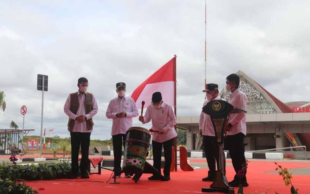 Wapres RI Resmikan Bandara H Muhammad Sidik di Barito Utara