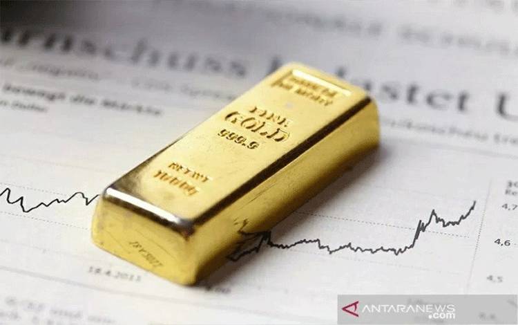 Emas Jatuh Lagi 2,6 Dolar Tertekan Kenaikan Imbal Hasil Obligasi AS