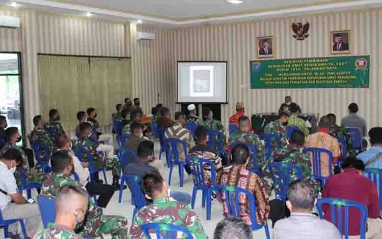 Kodim Palangka Raya Gelar Pembinaan Kerukunan Antarumat Beragama