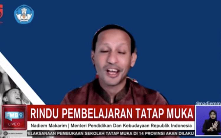 Nadiem: Prioritas Utama Kembalikan Anak Belajar Tatap Muka