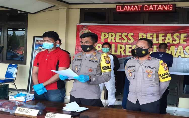 Polres Gunung Mas Tangkap 2 Pencuri Aki Alat Berat Milik Perusahaan