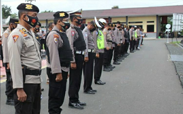 Polres Kapuas Gelar Apel Cipta Kondisi Pengamanan Ibadah Paskah