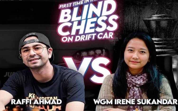 Duel Catur Irene Sukandar Vs Raffi Ahmad Catatkan Rekor MURI