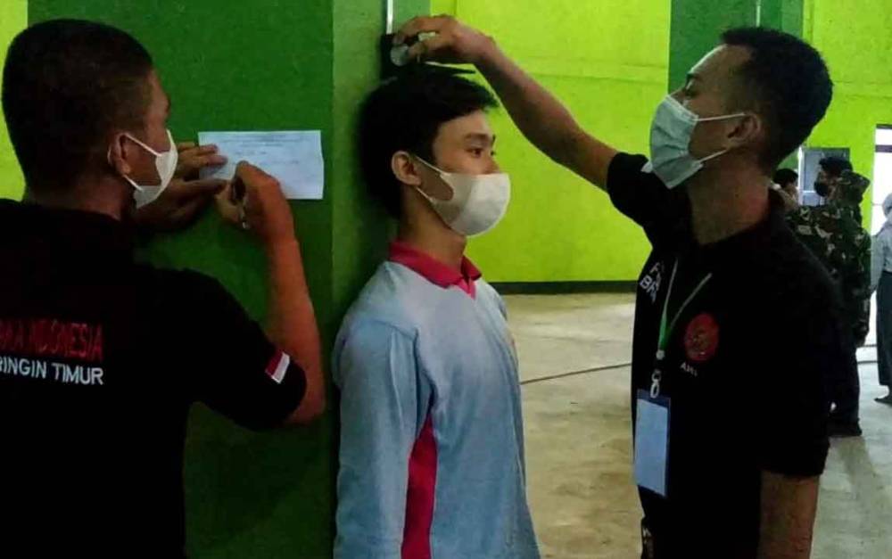 Seleksi paskibra Kotawaringin Timur.