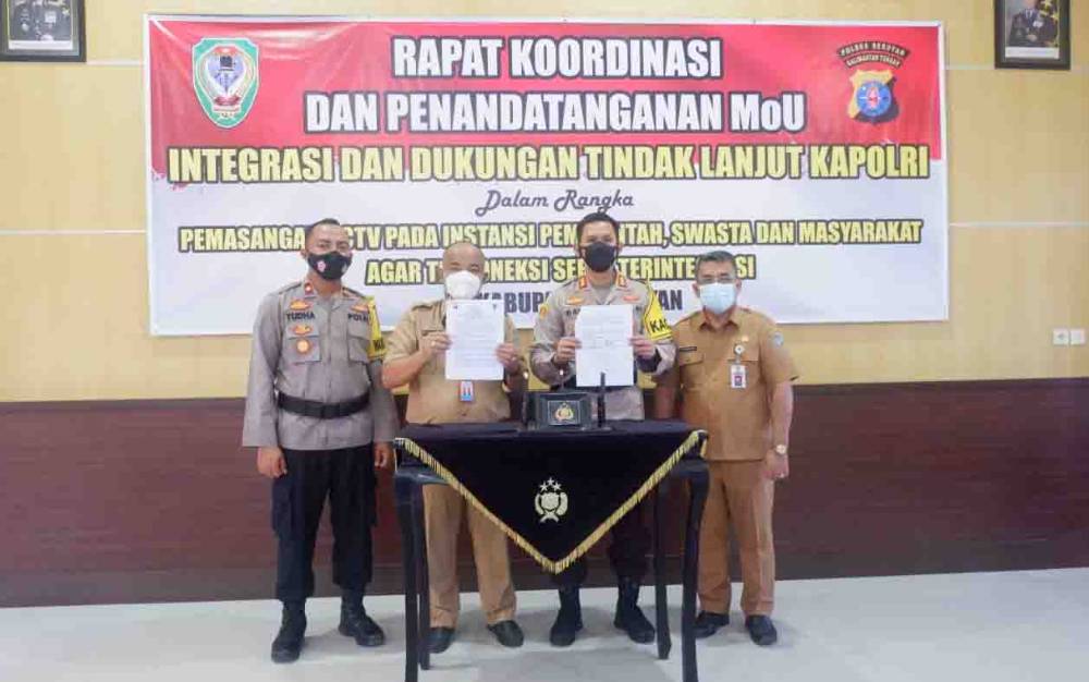 Polres Seruyan Gelar Rakor Integrasi CCTV
