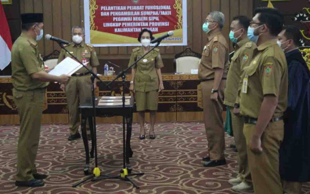 Sekda Kalteng Lantik 41 Pejabat Fungsional