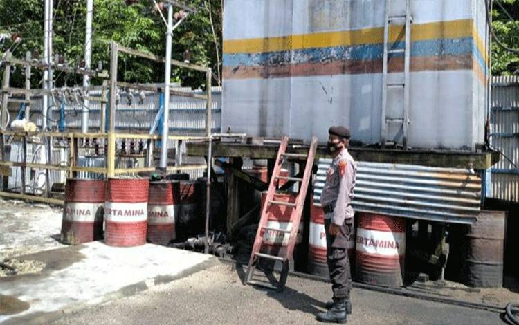 Personel Polsek Timpah Lakukan Patroli Objek Vital Sasar PLTD