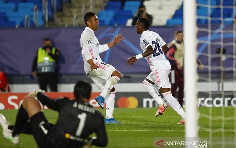 2 Gol Vinicius Junior Bawa Real Madrid Bekuk Liverpool 3-1