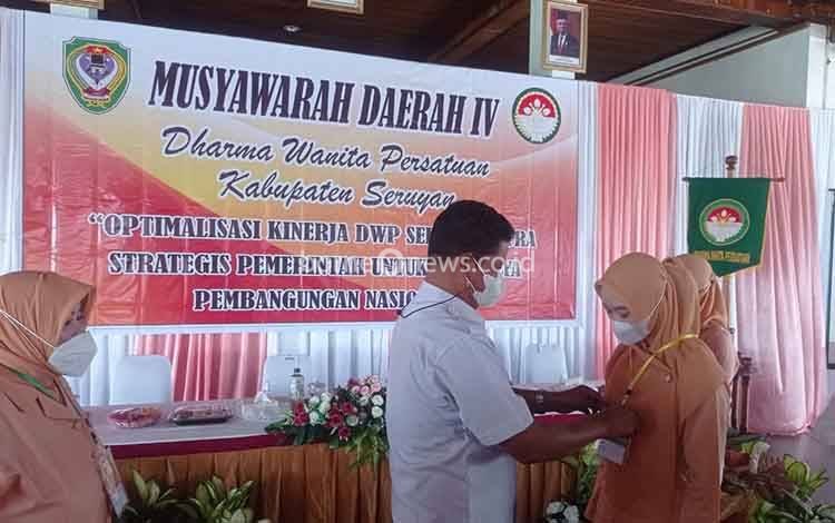 Sekda Seruyan Buka Musda IV DWP Seruyan